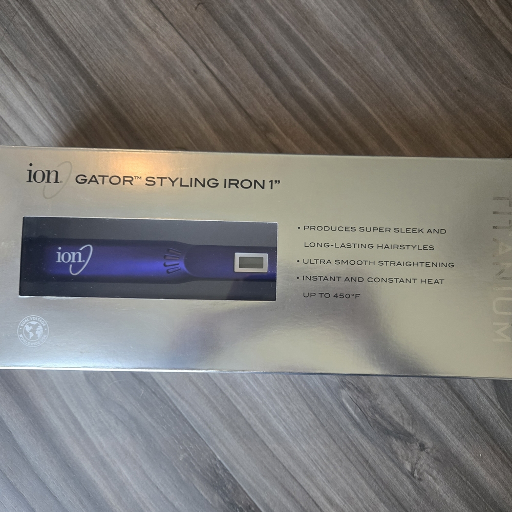 ion Gator Styling Iron 1" in Purple